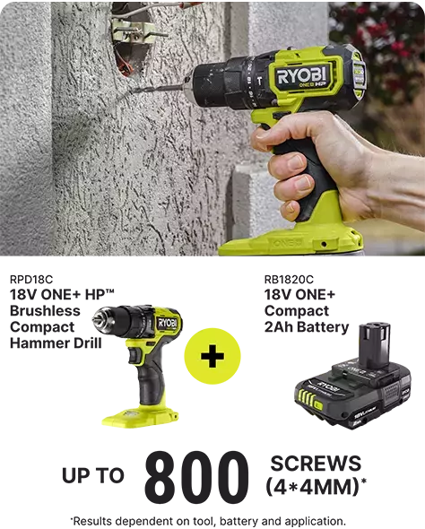 RPD18C Hammer Drill + RB1820C 2Ah Battery runtime